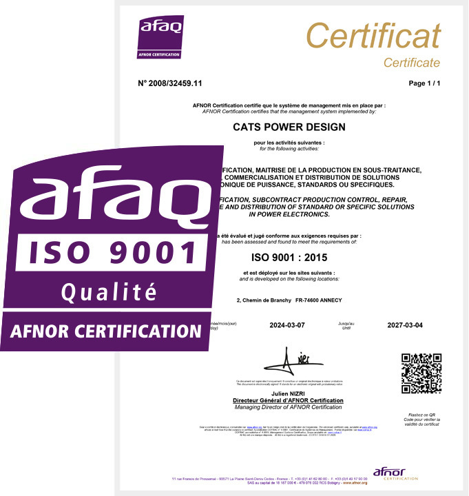 Certification afaq iso 9001